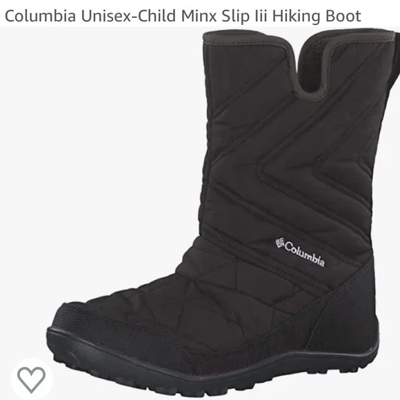 NEVER WORN Columbia Youth Black Winter Boots Little Kids main image 4